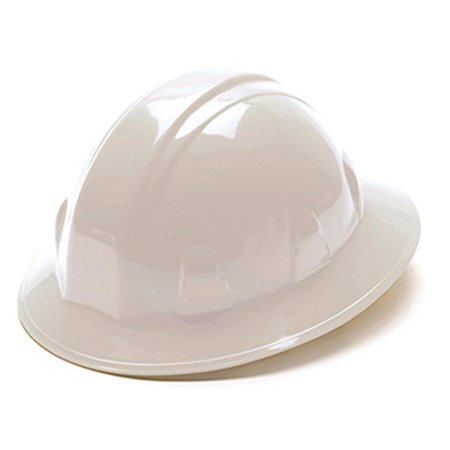 SAVANNAH RILEY TruGuard Full Brim 4 Point Ratchet Hard Hat, White SA2668370